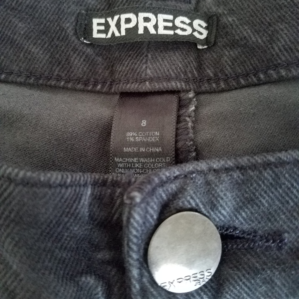 Express Blue Grey Corduroy Skinny Jeans Size 8